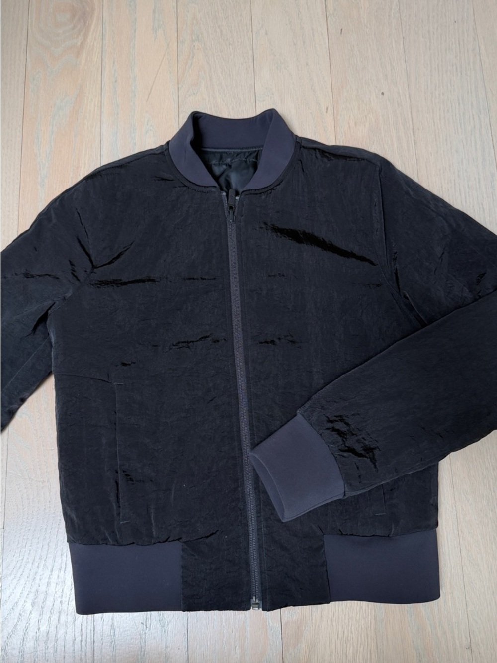 lululemon athletica Women's Black Reversible Bomber Jacket